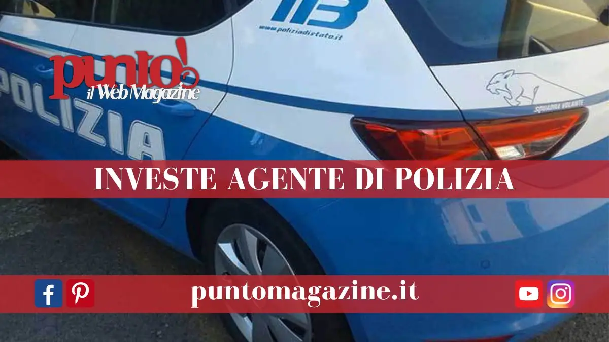 Fugge all'alt e investe un poliziotto