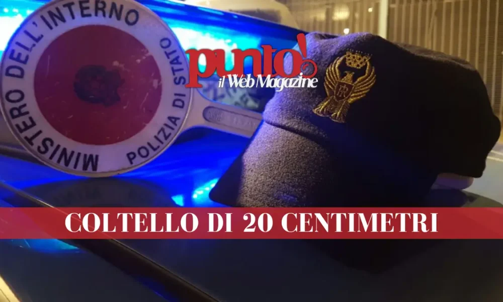 15 anni e coltello in tasca