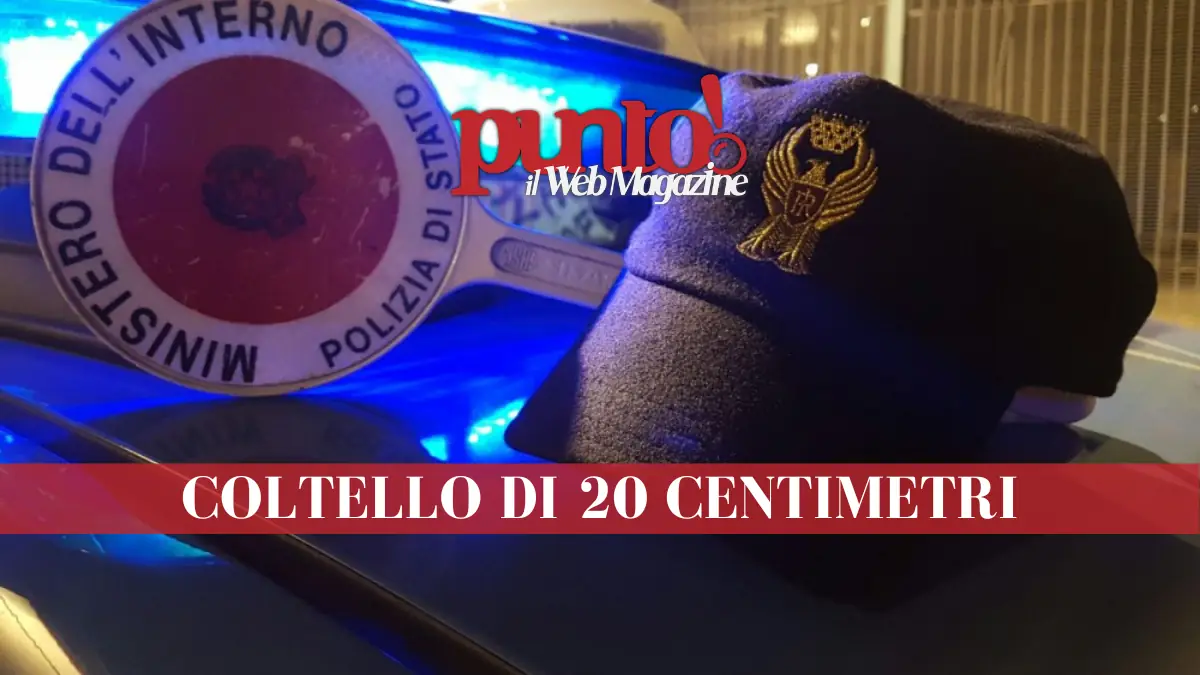 15 anni e coltello in tasca