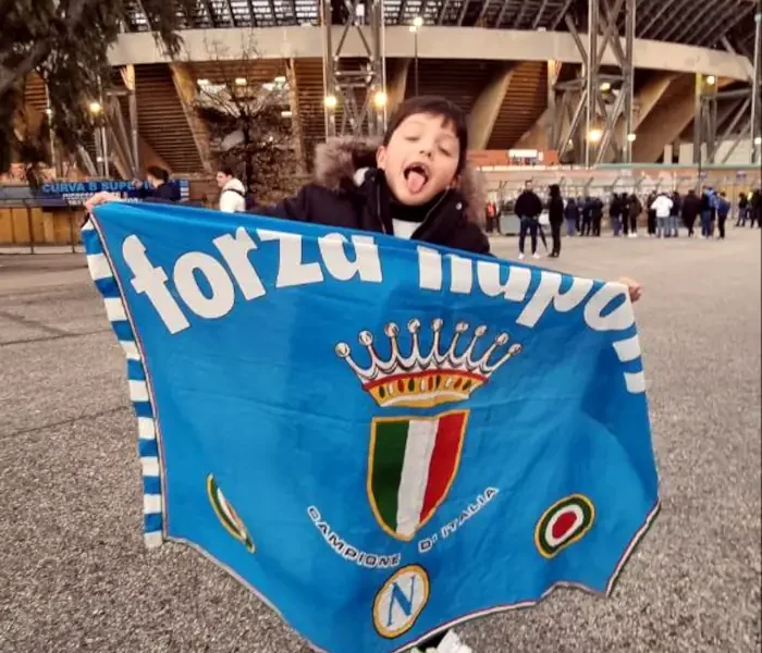 Napoli-Eintracht: Bambino di Qualiano