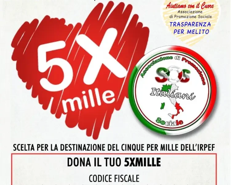 Trasparenza per Melito donerà il 5x1000