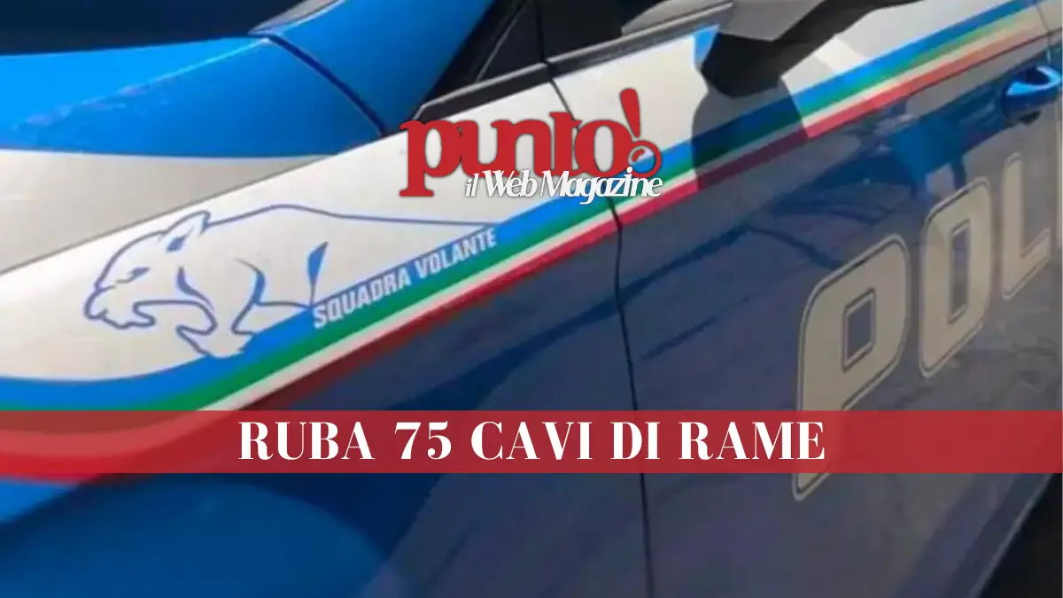 Ruba 13kg di rame a Fuorigrotta