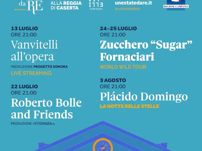 un'estate da re alla reggia di caserta