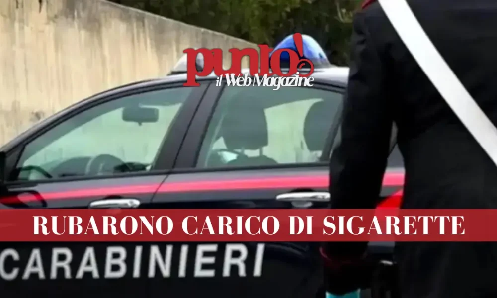 Rubarono carico di sigarette