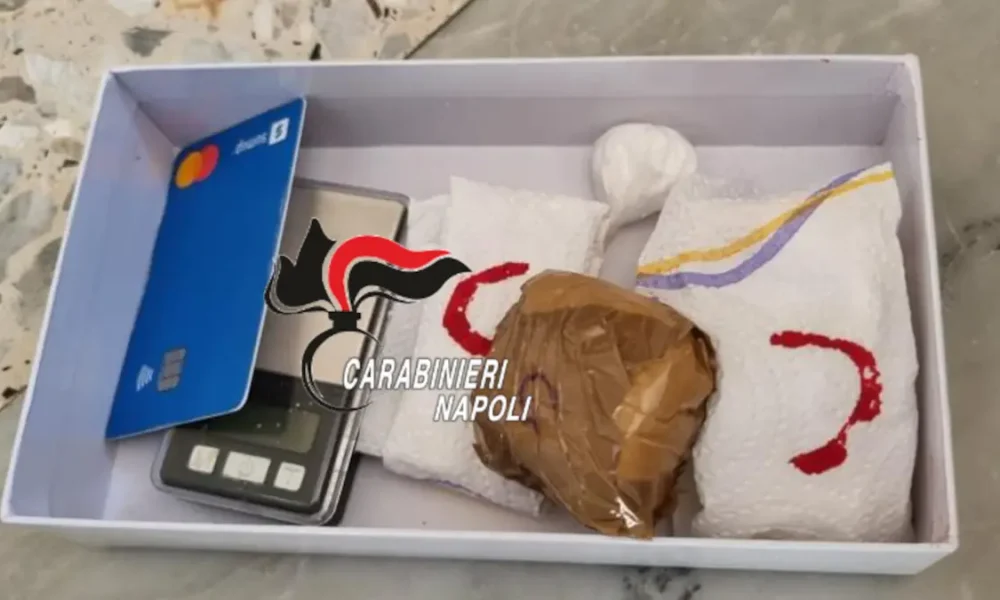 Servizio anti-droga a Varcaturo