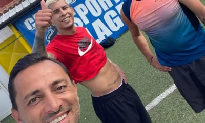 Mathias Olivera si allena a Qualiano