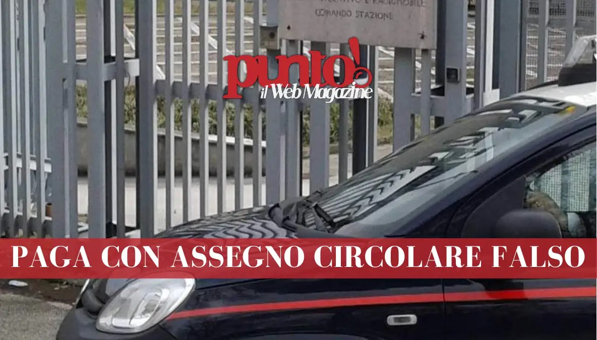 Paga camper con un assegno circolare falso