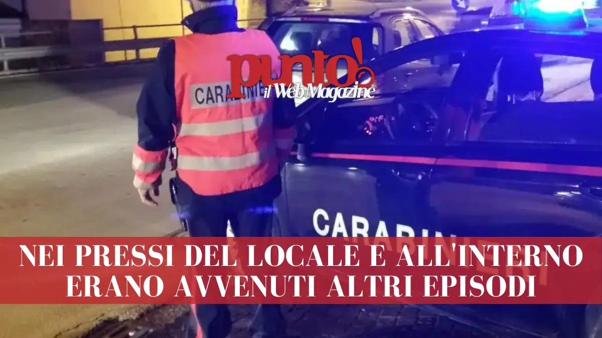 Rissa in un bar a Montoro
