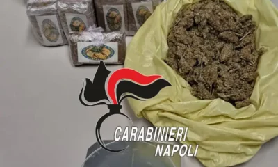 Oltre 2 Kg di droga in casa