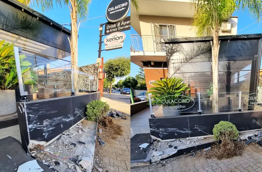 Qualiano: vettura finisce nel bar