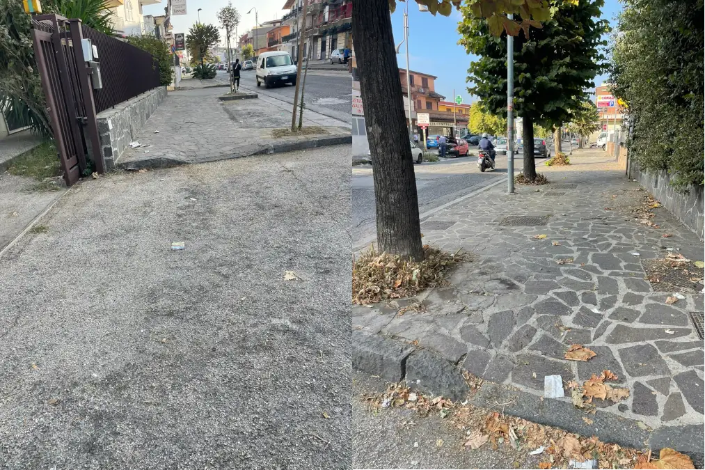 Via Campana diserbata a mezzo servizio