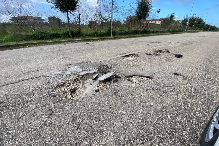 danni da maltempo in via vallefuoco a Qualiano