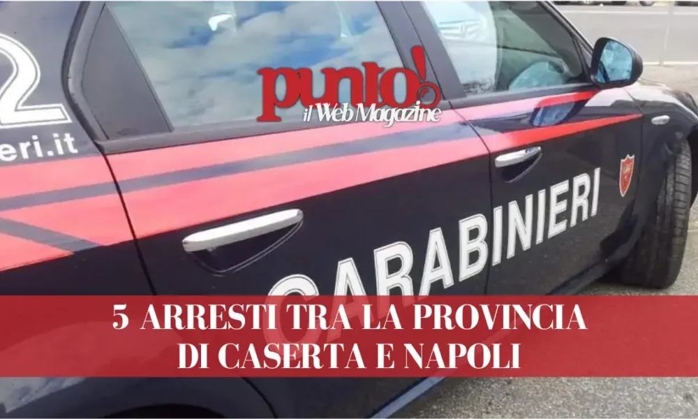 Cinque arresti per droga