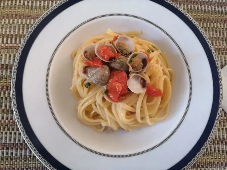 Linguine con Lupini di Mare