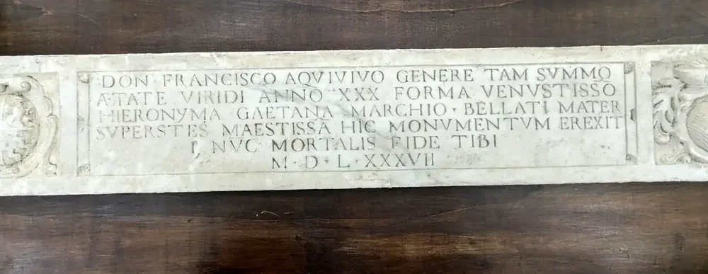 Trovata lapide del 1700