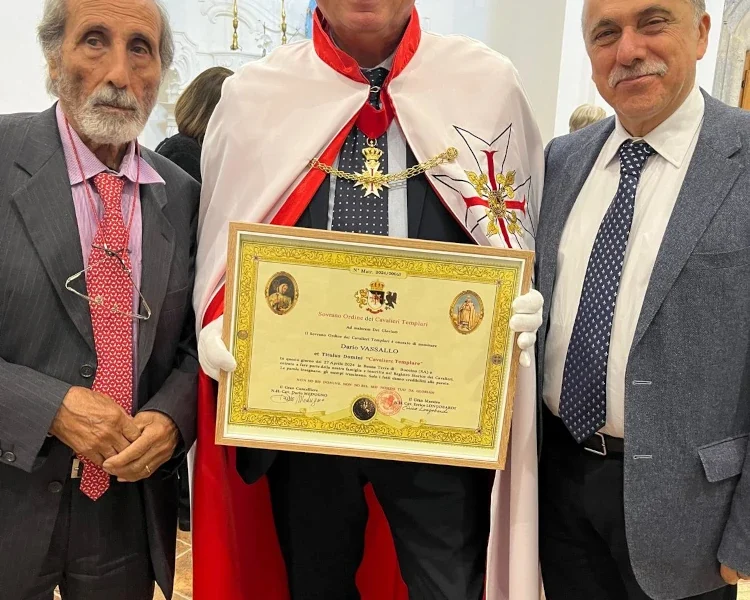 Dario Vassallo nominato “Cavaliere Templare”  per amore della legalità