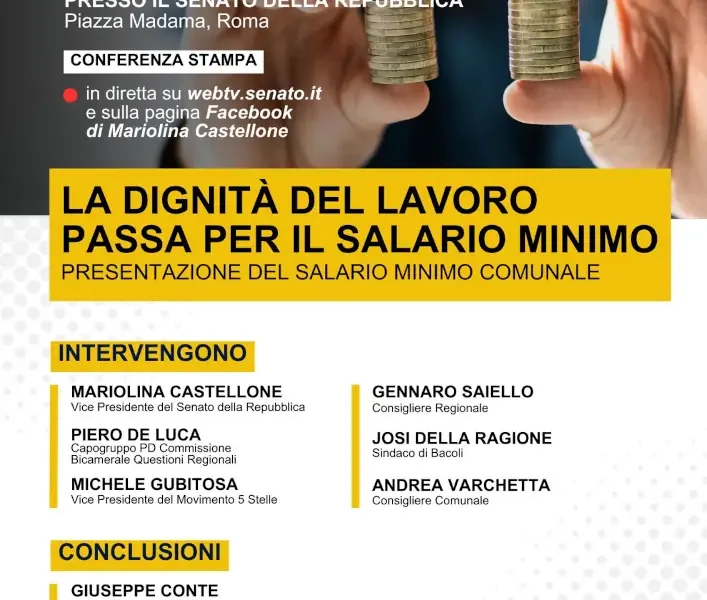 Dignita del lavoro passa per il salario minimo