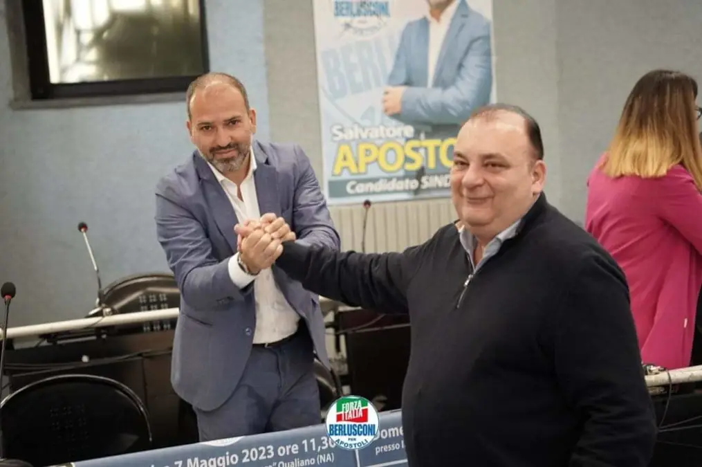 Salvatore Apostoli con Fulvio Martusciello