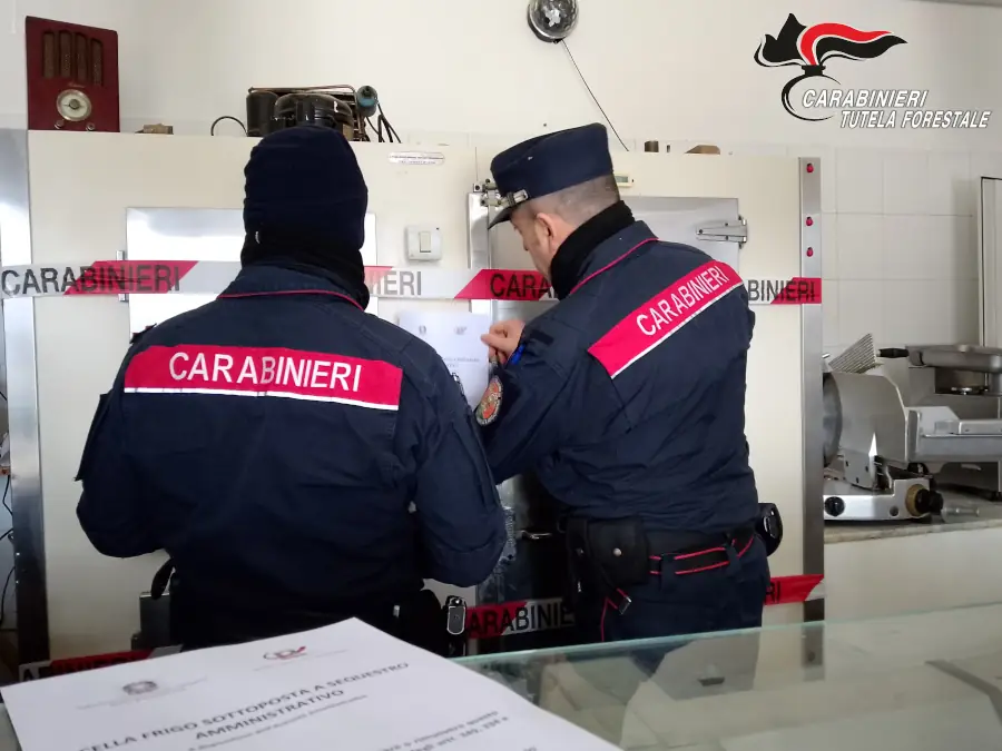 carabinieri tutela alimentare locale lavorazione car ni