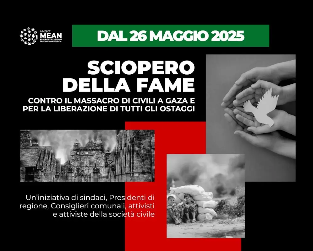 sciopero della fame per gaza