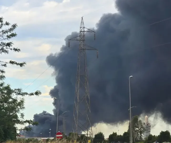 Incendio Fiumicino