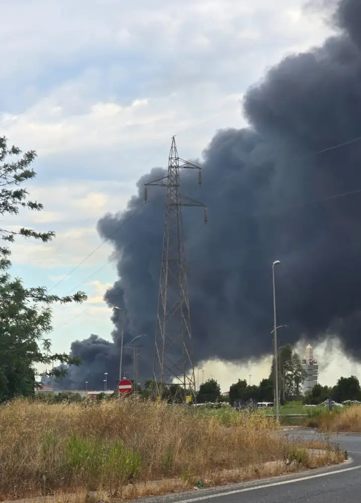 Incendio Fiumicino