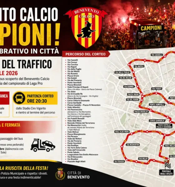 Dispositivo del traffico Benevento calcio