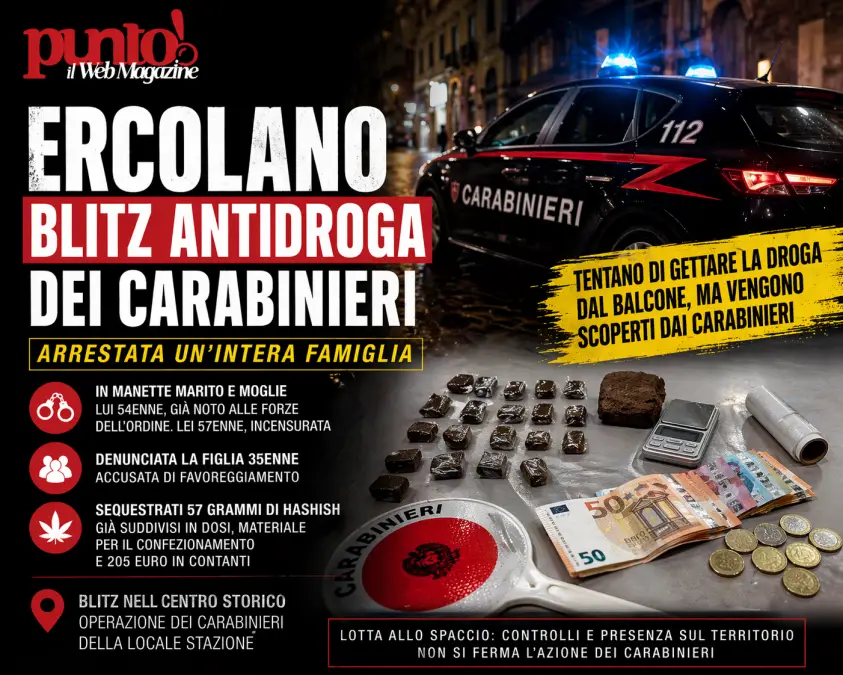 Ercolano, blitz antidroga dei carabinieri
