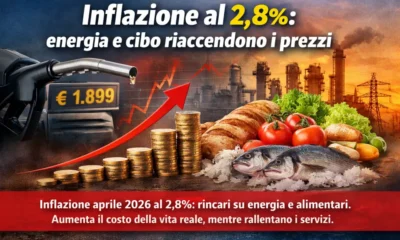 Inflazione provvisoria aprile 2026
