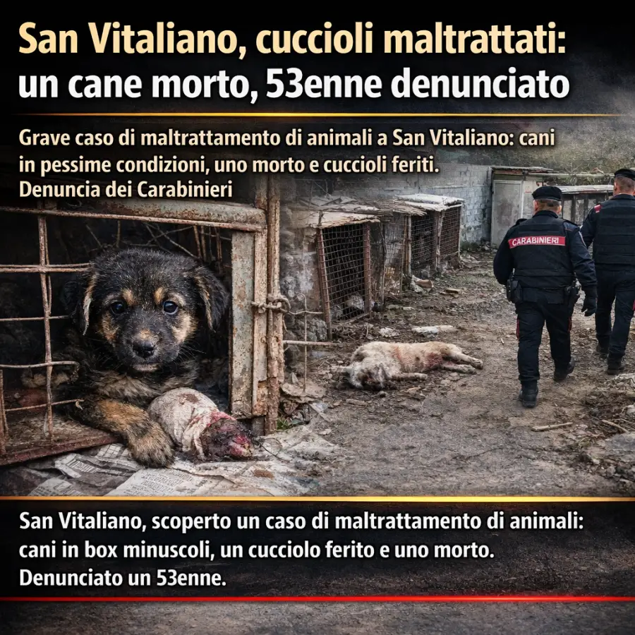 San Vitaliano - Maltrattamento Animali - Immagine IA