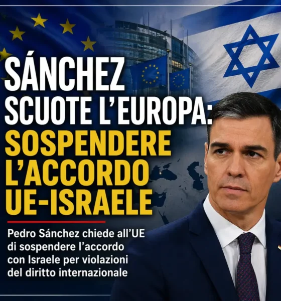 Sanchez scuote l'europa - immagine IA