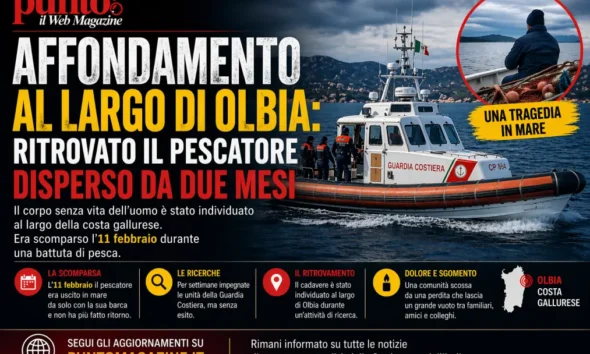 affondamento pescatore largo olbia aprile 2026