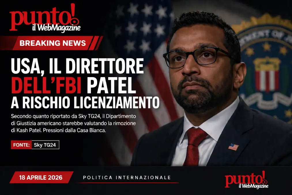 direttore FBI rischio licenziamento aprile 2026