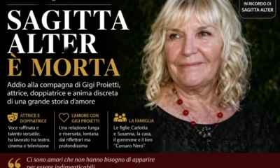 morta sagitta alter compagna gigi proietti