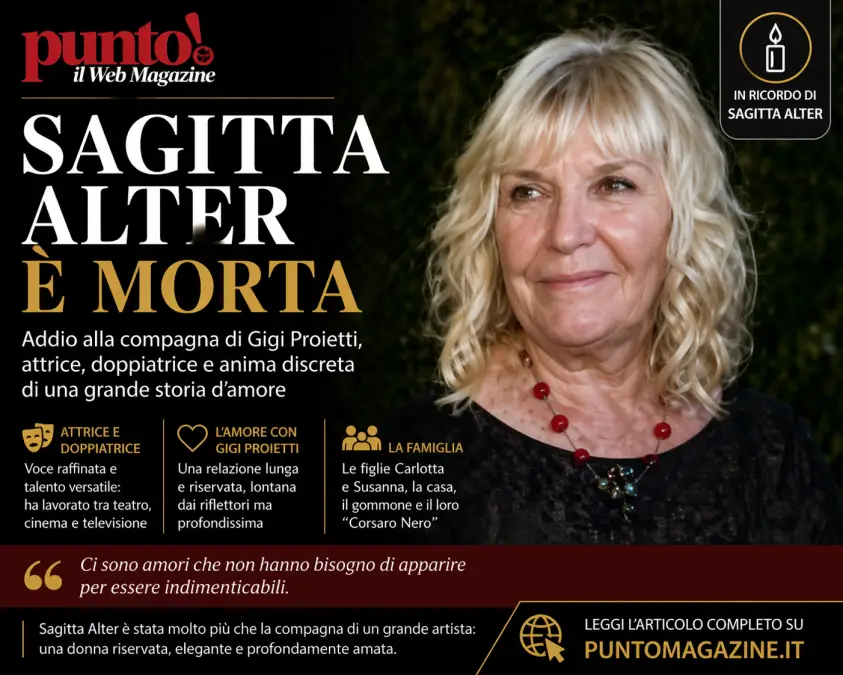 morta sagitta alter compagna gigi proietti