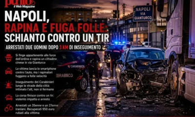 rapina gianturco finisce contro un tir aprile 2026