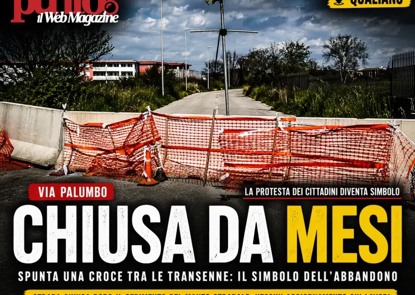 via Palumbo spunta un croce sulla strada chiusa a Qualiano