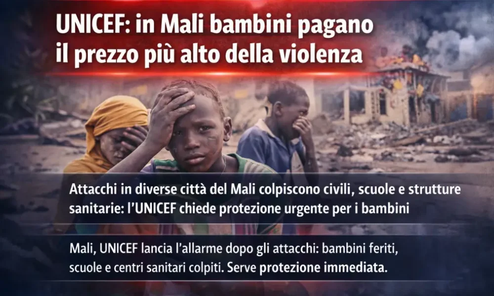 UNICEF - Mali bambini a rischio - Immagine IA