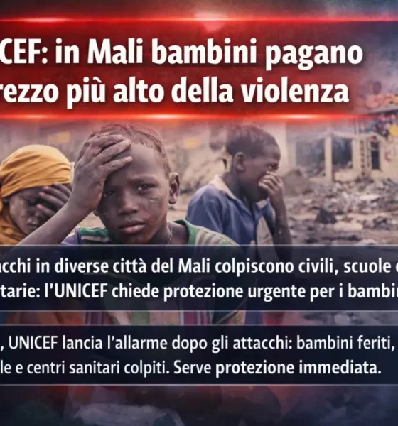 UNICEF - Mali bambini a rischio - Immagine IA