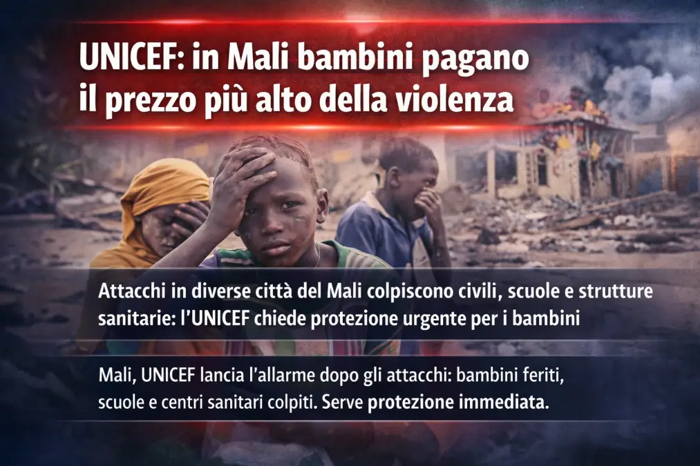 UNICEF - Mali bambini a rischio - Immagine IA