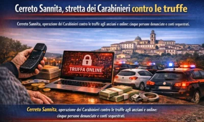 Cerreto sannita operazione contro le truffe - immagine IA