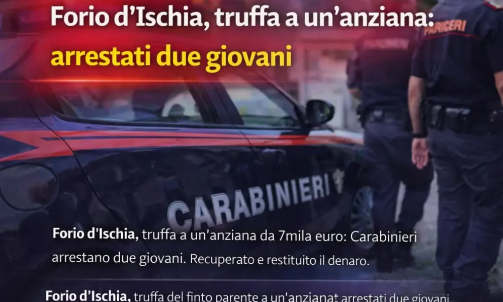 forio d8217ischia truffa a un8217anziana arrestati due giovani da Puntomagazine.it forio d8217ischia truffa a un8217anziana arrestati due giovani