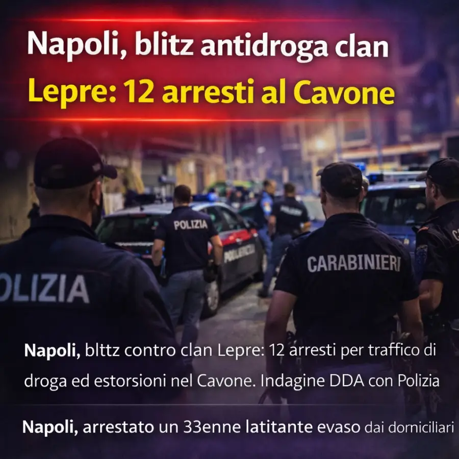 Napoli - Bliz antidroga - arresti al Cavone