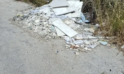 Rifiuti su viabilità di servizio Qualiano