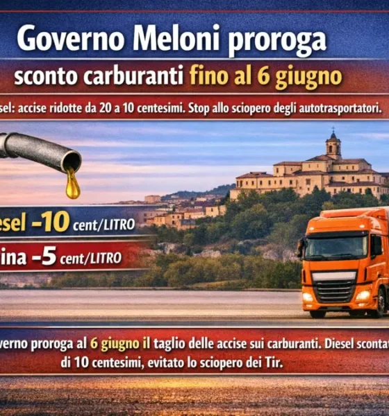 governo sconto carburanti