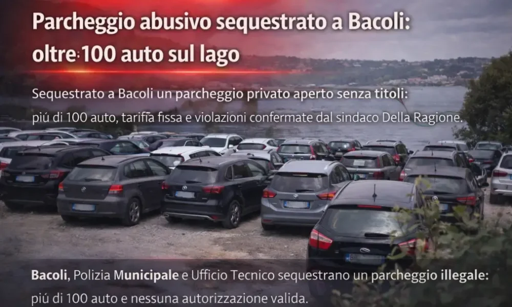 parcheggio abusivo sequestrato a bacoli oltre 100 auto sul lago da Puntomagazine.it parcheggio abusivo sequestrato a bacoli oltre 100 auto sul lago