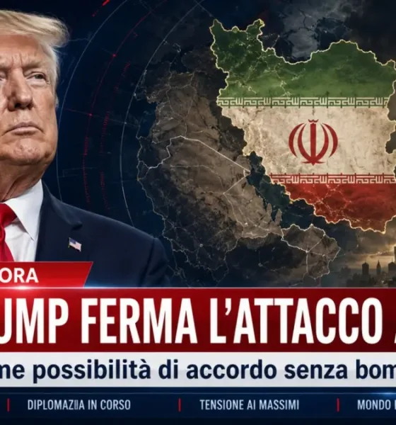Trump ferma attacco in iran