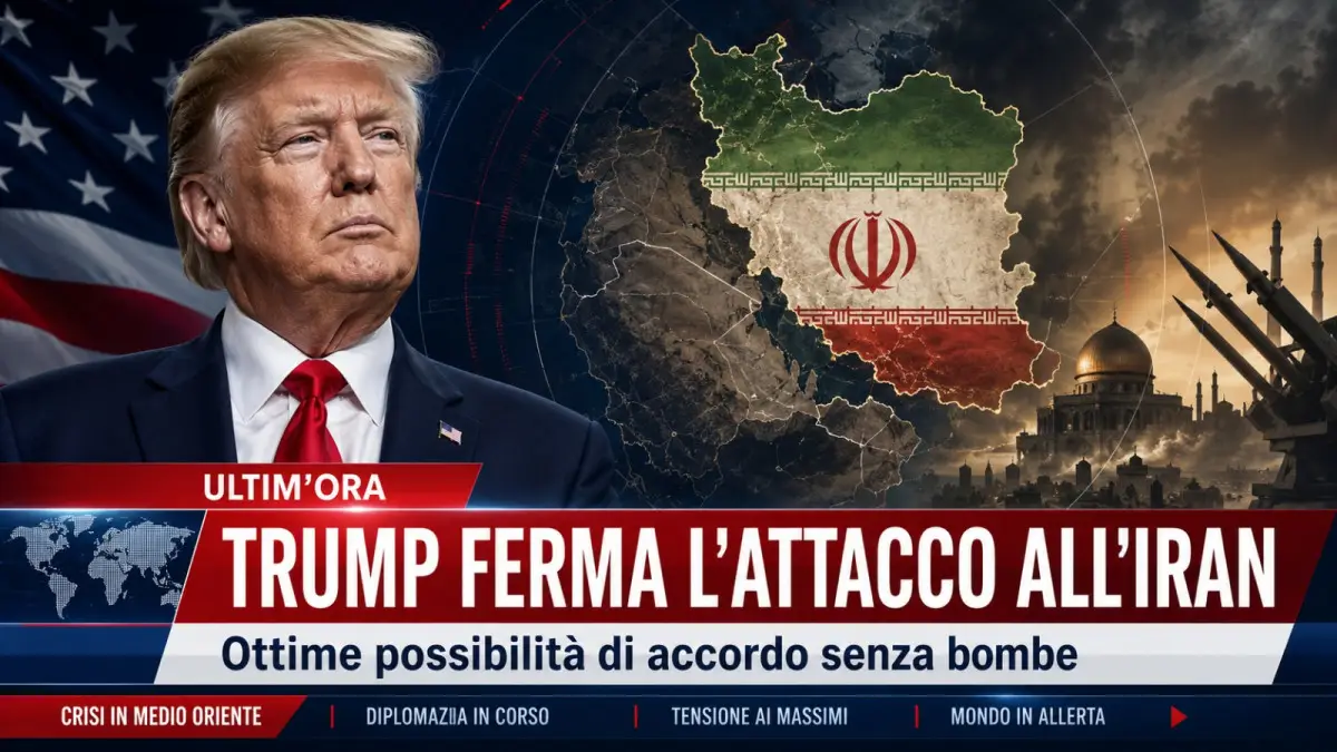 Trump ferma attacco in iran