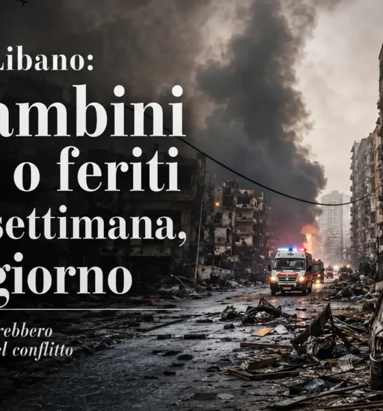 UNICEF bambini feriti Libano maggio 2026