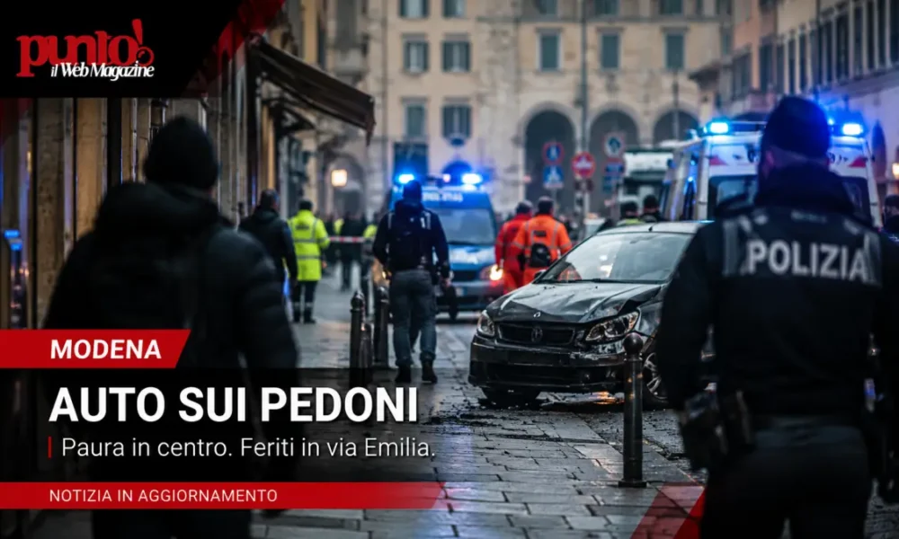 auto sui pedoni Modena